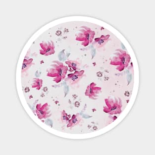 watercolor floral Magnet